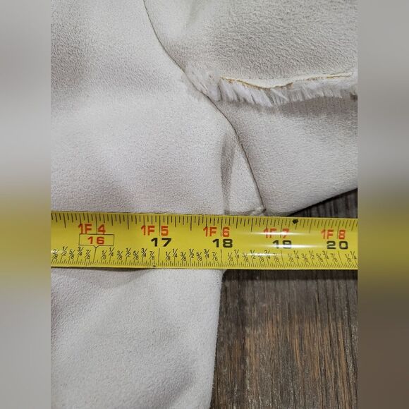 BEBE FAUX SUEDE FAUX SHEARLING Afghan Style Cream Jacket Size M - Picture 13 of 15